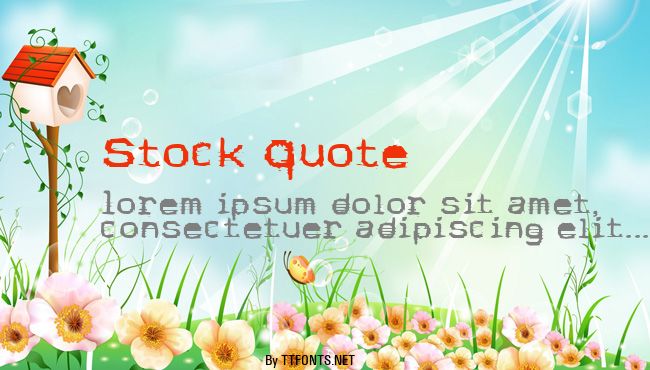 Stock Quote example